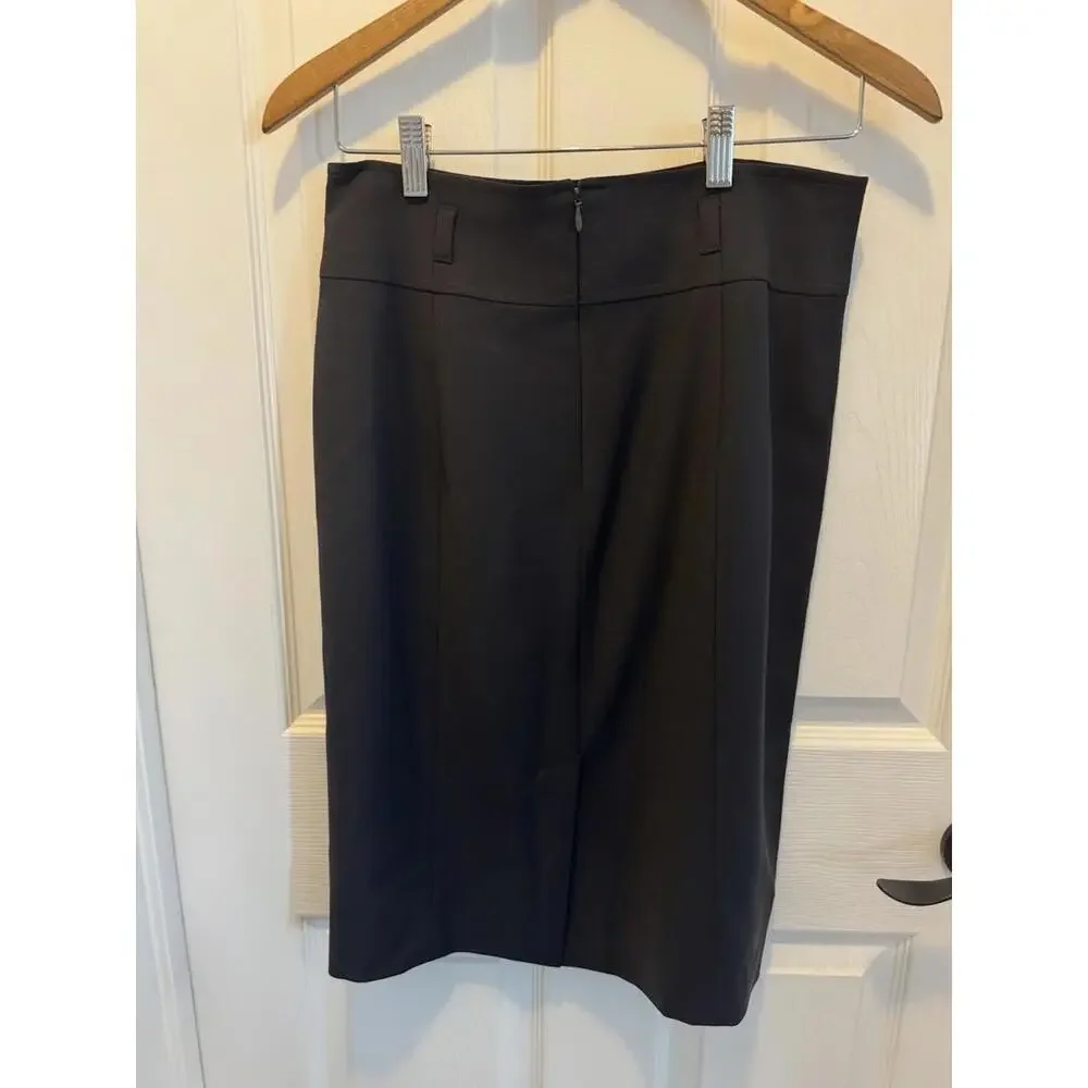 Talbots Women's Stretch Knee Length Skirt, Size 6, straight Fit, Blue‎